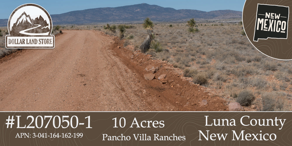 #L207050-1 10 Acres in Luna County, NM $9,999 ($137.06/Month)