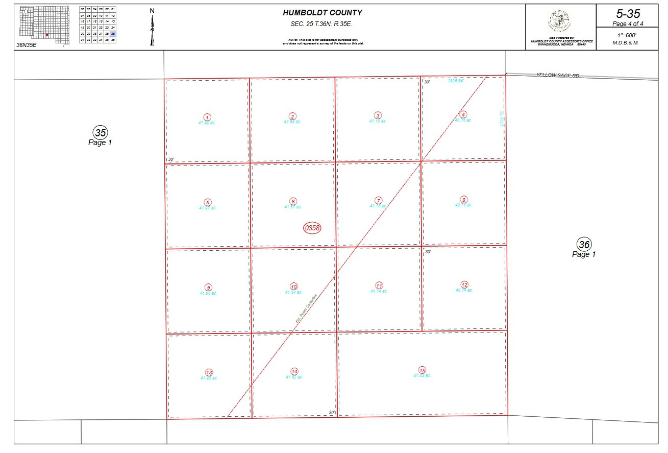 #L07362-1 39.61 Acres in Humboldt County, NV $20,799.00 ($229.04/Month)