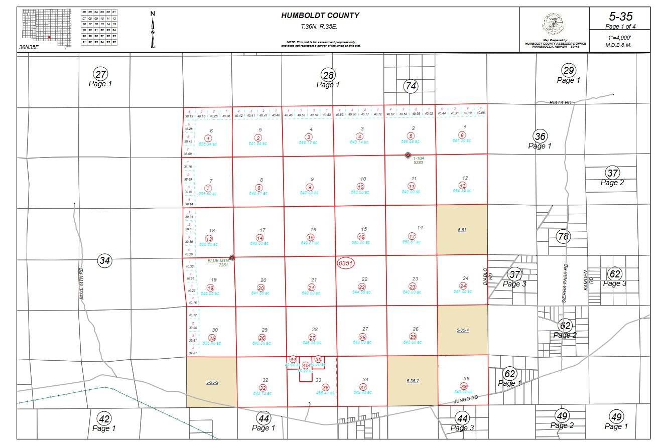 #L07362-1 39.61 Acres in Humboldt County, NV $20,799.00 ($229.04/Month)