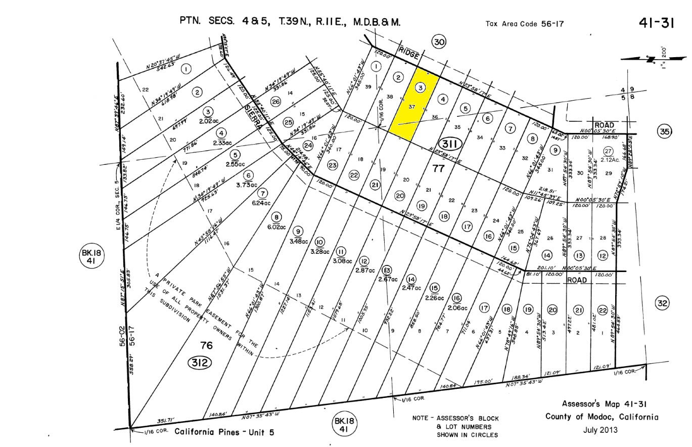 #L209849-1 .95 Acre Parcel in California Pines Modoc County, California $8,299.00 ($142.79/Month)