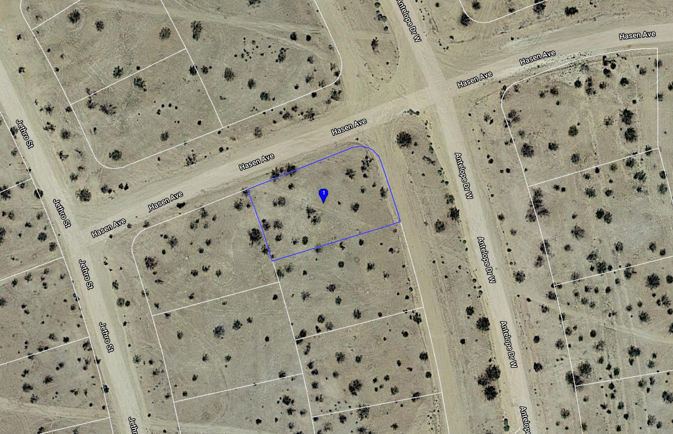 L40038-1 .21 Acre Residential lot in California City, Kern County, CA $3,499.00 ($51.05/Month)